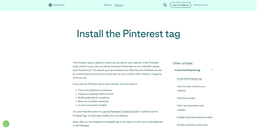 Pinterest Tag
